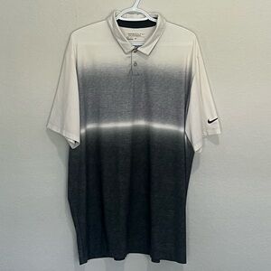 Nike Dri-Fit Men’s Golf Polo Size XL - Gray & White